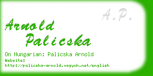 arnold palicska business card